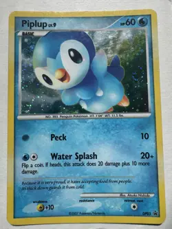 Pokemon TCG Piplup Holo Black Star Promo DP03 Diamond & Pearl 2007 - Image 1