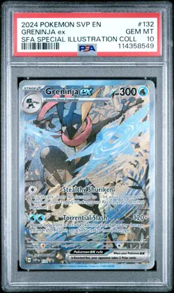 Pokemon PSA 10 Greninja ex SIR SFA 2024 English Promo SVP 132 - Image 1