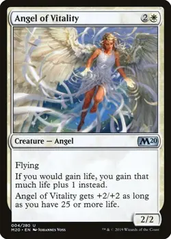 Magic The Gathering MTG ANGEL OF VITALITY Core Set 2020 NM Near Mint - Image 1