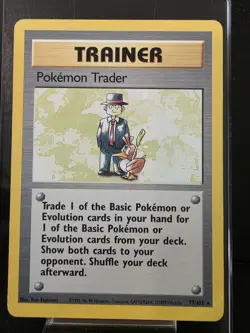 Pokemon TCG Pokemon Trader 77/102 Base Set - Image 1