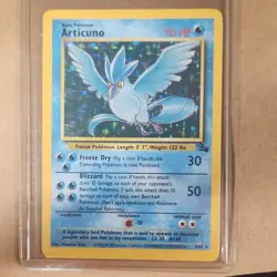 Pokemon TCG Articuno Fossil 2/62 Holo Rare 1999 Wizards 70 HP Unlimited - Image 1