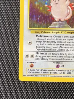 Pokemon TCG Clefable Jungle 1/64 Holo Unlimited Holo Rare Vintage Pokemon LP/NM - Image 5