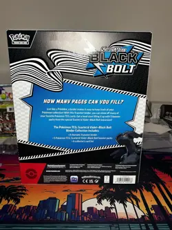 Pokemon TCG Scarlet & Violet Black Bolt Binder Collection Box New & Sealed - Image 2