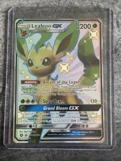 2019 Pokemon Leafeon GX SV46/SV/94 Hidden Fates: Shiny Vault Holo - Image 1