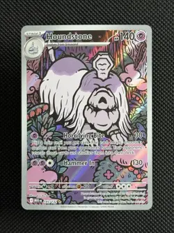 Houndstone 145/132 IR Illustration Rare Holo Pokemon 2025 Mega Evolution NM - Image 1