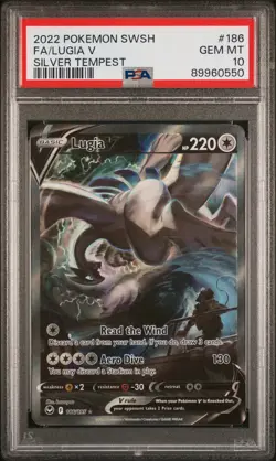 Pokemon Lugia V Silver Tempest Full Alt Art #186 PSA 10 Gem Mint - Image 1