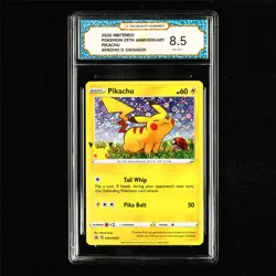 TQG 8.5 NM-MT+ 2020 Pokemon ENG Pikachu SWSH039 PROMO - Image 2