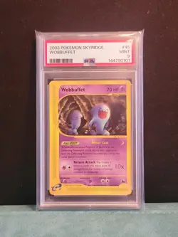 2003 Pokemon Skyridge Set Regular Wobbuffet eReader 45/144 PSA 9 - Image 1