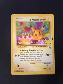 Pokemon 2021 Celebrations Classic Collection Birthday Pikachu #24 Holo - NM - Image 1