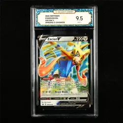 TQG 9.5 MINT+ 2020 Pokemon ENG Zacian V SWSH018 Promo - Image 1