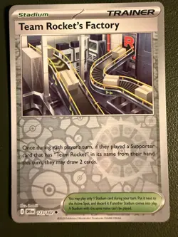 Pokemon TCG Team Rocket's Factory 173/182 SV10 Destined Rivals Scarlet & Violet - Image 1
