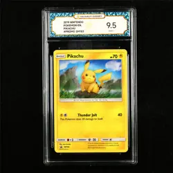 TQG 9.5 MINT+ 2019 Pokemon ENG Pikachu SM183 Promo - Image 1