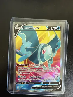 Lumineon V 155/172 Full Art Brilliant Stars Ultra Rare Pokemon TCG NM/Near Mint - Image 1