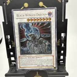 YuGiOh Black-Winged Dragon TSHD-EN040 1st Edition Ultimate Rare NM - Image 1
