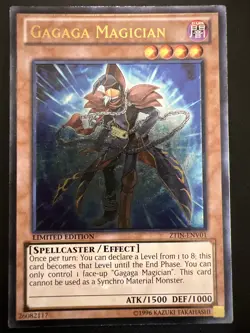Yugioh Gagaga Magician ZTIN-ENV01 Limited Edition Ultimate Rare - Image 1