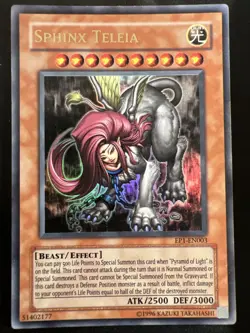 Yu-Gi-Oh! TCG Sphinx Teleia Yu-Gi-Oh! The Movie Promo Exclusive Pack... - Image 1