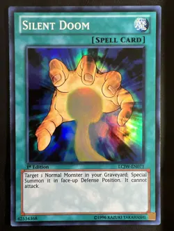 YUGIOH TCG SILENT DOOM LCJW-EN071 SUPER 1ST EDITION - Image 1
