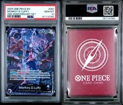 PSA 10 2025 ONE PIECE ENGLISH VERSION 2ND ANNIVERSARY MONKEY D. LUFFY 061 - Image 3