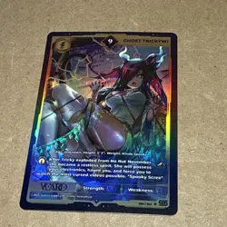 Ghost Trickywi 9 Holo 1st Edition Awakened Worlds Card GamerSupps VCard 082/250 - Image 1