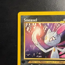Pokemon Vintage First Edition Rare Sneasel Neo Genesis Card 25/111 WotC 2000 - Image 2