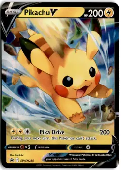 Pikachu V Promo SWSH: Sword & Shield Promo Cards SWSH285 NM - Image 1