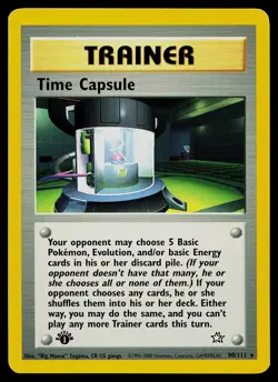 Pokemon Card - Time Capsule Neo Genesis 90/111 Rare 1st Edition - Image 1