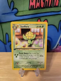 1st Edition Sunflora 50/111 Neo Genesis Pokemon TCG Card - NM - Image 1