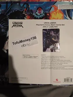 Union Arena Solo Leveling Playmat & Action Point Cards Set Bandai Card Fest - Image 2
