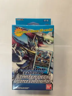 Digimon Card Game Starter Deck UlforceVeedramon ST-8 Includes 6 Bonus SR Cards B - Image 1