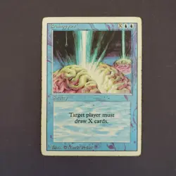 MTG Magic the Gathering Braingeyser Revised Edition HP Heavy Play - Image 1