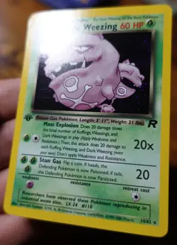 Dark Weezing 14/82 1st Edition Team Rocket Holo Rare Pokemon Card VLP-NM - Image 3