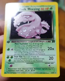 Dark Weezing 14/82 1st Edition Team Rocket Holo Rare Pokemon Card VLP-NM - Image 5