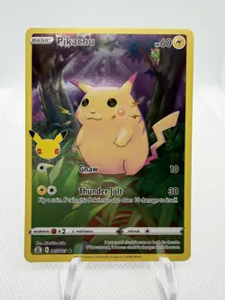 Pokemon Pikachu TCG Celebrations Card 005/025 25th Anniversary - Image 1