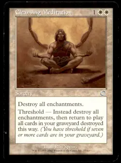 MTG Cleansing Meditation LP Light Play Torment [1336] - Image 1