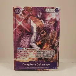 One Piece Donquixote Doflamingo Character Card Holo 10 Cost 10000 Power - Image 1