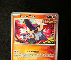 Pokemon Card - Great Tusk 055/131 Master Ball Reverse Prismatic Evolutions - NM⭐ - Image 2