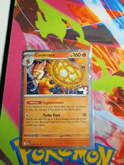 Cinderace (Cosmos Holo) Prize Pack Series 028/132 Pokemon Card NM - Image 1