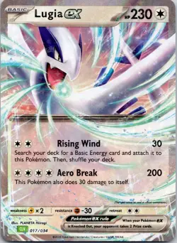 Lugia ex 017/034 Holo Trading Card Game Classic Pokemon Near Mint - Image 1