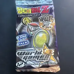 33 Vintage Dragon Ball Z World Games Saga Booster Pack New/Sealed Trade Cards - Image 3