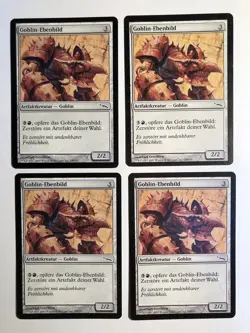 4x Mtg Mirrodin Goblin-Ebenbild EX Magic The Gathering - Image 1