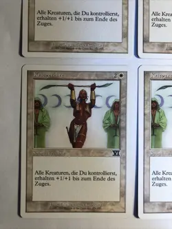 4x Mtg 6.Edition Kriegerehre EX/NM Magic Karte Magic The Gathering - Image 2