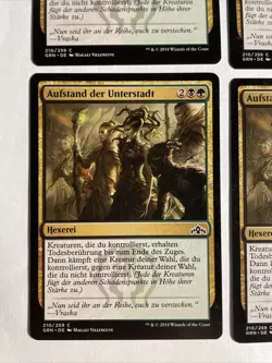 4x Mtg Guilds Of Ravnica Aufstand Der Unterstadt NM Magic The Gathering - Image 2