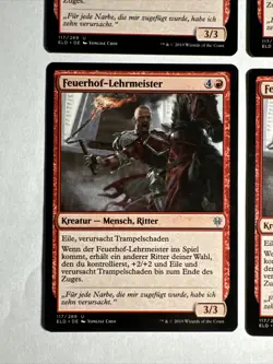 4x Mtg Throne Of Eldraine Feuerhof-Lehrmeister NM/M Magic The Gathering - Image 2