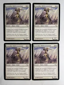 4x Mtg Mirrodin Leoniden-Hohlenwachter EX/PL Magic The Gathering - Image 1