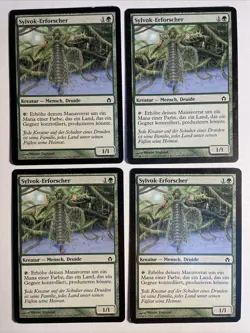 4x Mtg Fifth Dawn Sylvok-Erforscher PL/EX Magic Karte Magic The Gathering - Image 1