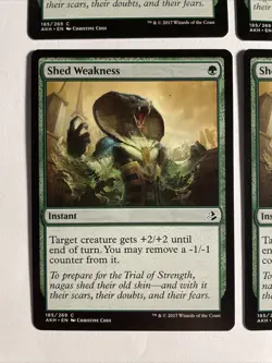 4x Mtg Amonkhet Shed Weakness NM Magic Karte Magic The Gathering - Image 2