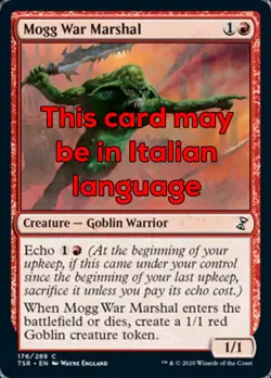 MTG 4x MOGG WAR MARSHAL EXC - MOGG MARESCIALLO DI GUERRA - TSR - MAGIC - Image 1