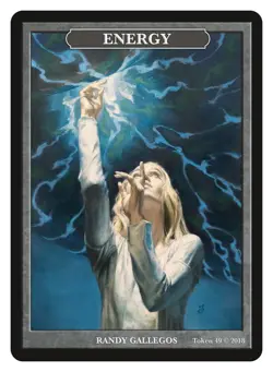Energy Token by Artist Randy Gallegos MTG Magic Token Givememana - Image 1