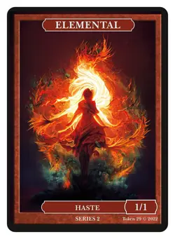 Elemental Token Givememana Tokens Series 2 Magic the Gathering MTG - Image 1