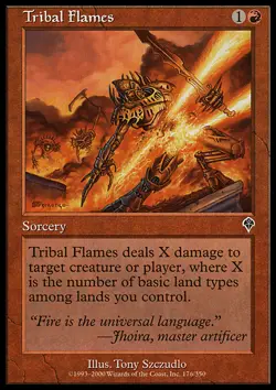 MTG TRIBAL FLAMES EXC - FIAMME TRIBALI - INV - MAGIC - Image 1